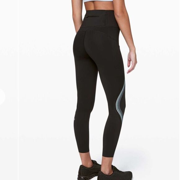 LULULEMON Speed Light Tight Legging Black 25" Size 4 - Picture 3 of 15